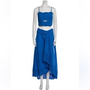 NWT Jason Wu Royal Blue Eyelet Linen